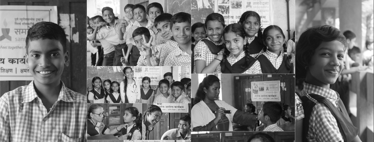 Samavedana's School Health Programme at Mulshi, Bhor and Velhe